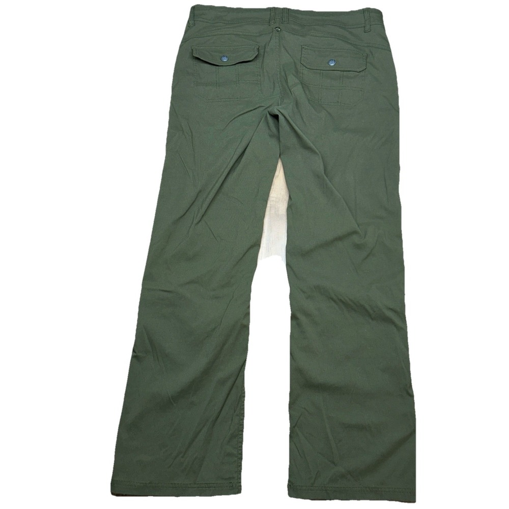 Prana Sage Green Wide Leg Convertible Outdoor Hiking Pants Size 16 Gorpcore - Picture 5 of 8